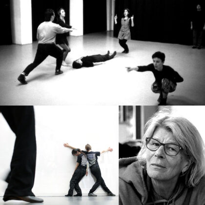 Szenen aus Tant-Performances und Kursleiterin Hanne Seitz